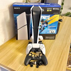Ps5 Slim Digital 1TB Console with Box, Controller & Cables