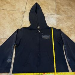 Vintage Harley Davidson Zip Hoodie Jacket 