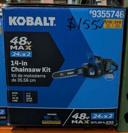 Kobalt 14in Cordless Chainsaw Kit