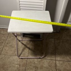 Pink Fold Up Table 