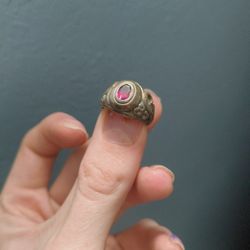 1987 Sterling Graduation Ring