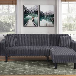 New Sleeper Sectional Sofa Couch! Free Delivery 🚚!