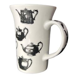 Coffee Mug Cup Paul Cardew "Antique Pewter" Vintage Teapots England 2008