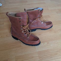 Vintage Red Wing Women's Leather Boots Sz-7½ Thumbnail