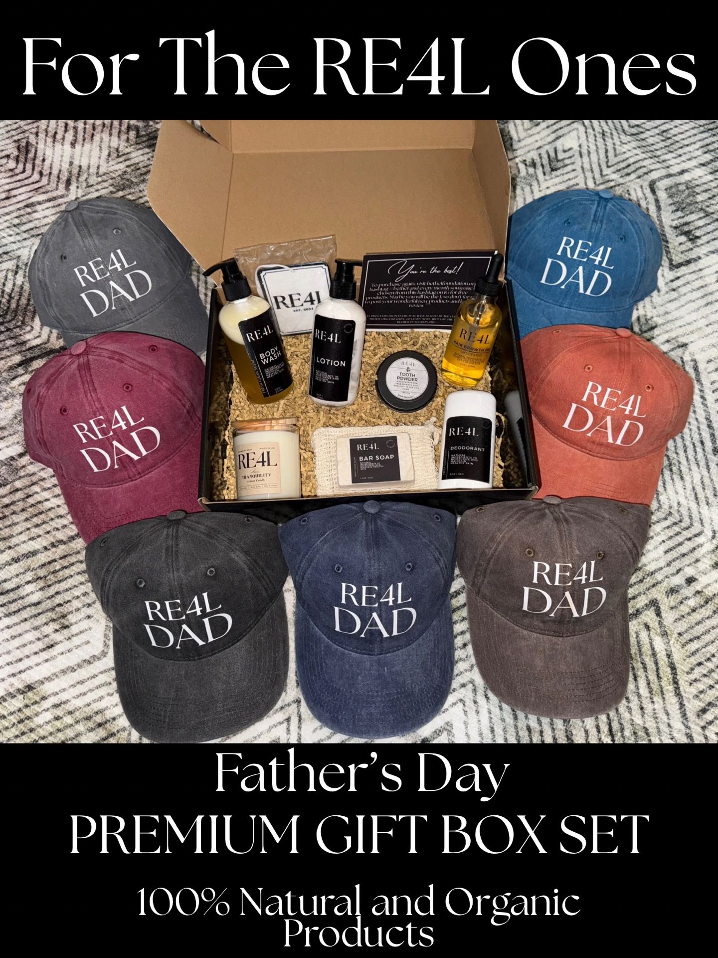 “RE4L” Organic Hygiene Kits /w Hat