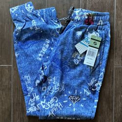 New With Tags. Men’s Small Joggers. Denim Print