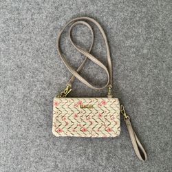 Kenneth Cole Reaction Floral Crossbody Wallet Purse