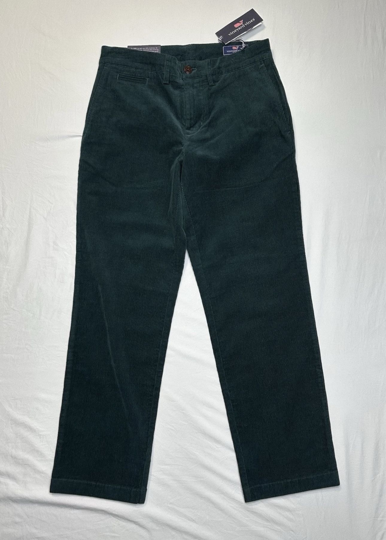 Vineyard Vines Corduroy Pants Men’s Size 28X30 Charleston Green Straight Stretch