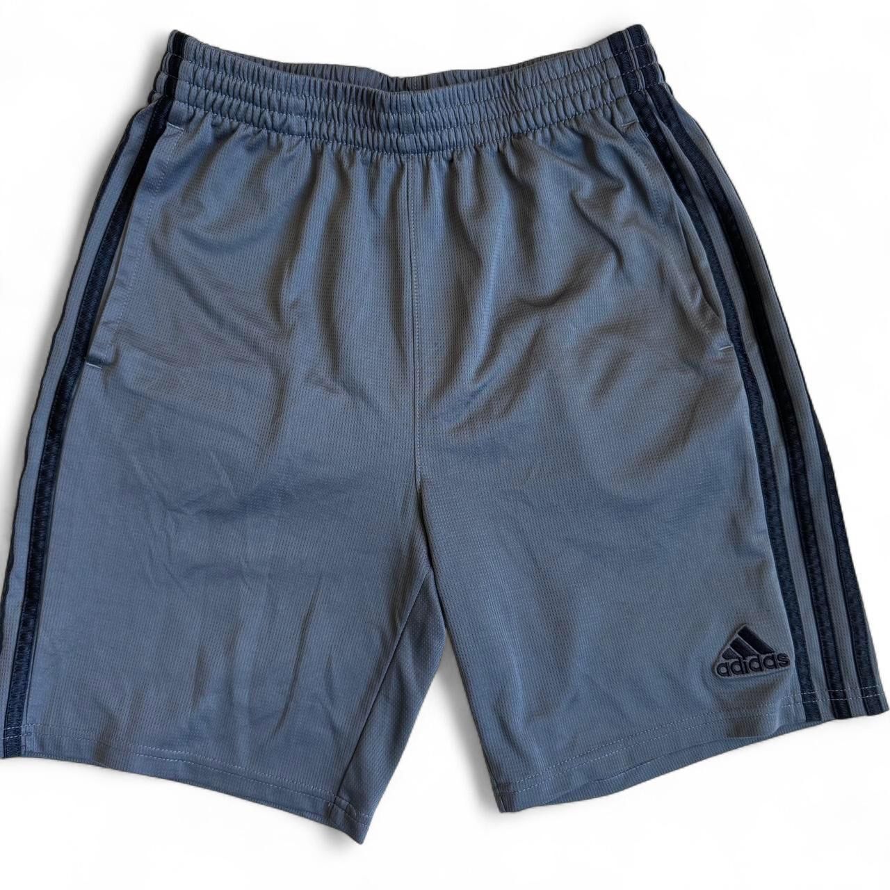 Boys Adidas Basketball Athletic  Shorts Gray/Black Size Large