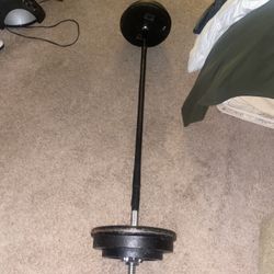 150 Pound Free Weights And Bar Everything For  200.00 Dollar 