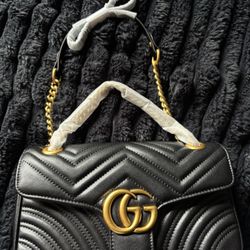 GG black luxury purse