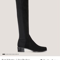 Stuart Weitzman Black Suede Sz 6.5