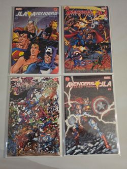 JLA AVENGERS 1-4 MARVEL/DC COMICS 1 2 3 4 GEORGE PEREZ KURT BUSIEK 2003 Nm  comic set
