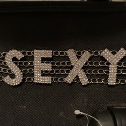 Silver Rhinestone SEXY Chocker