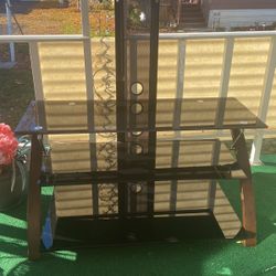 Tv Stand 3tiers Of Glass