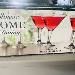 Set Of 12 Martini Glass 