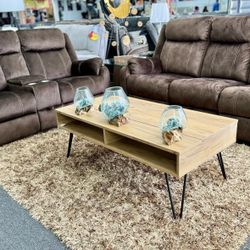 St Patrick Day Deals🍀Gorgeous Chocolate Reclining Sofa&Love Seat Available Limited Time Only $899🍀