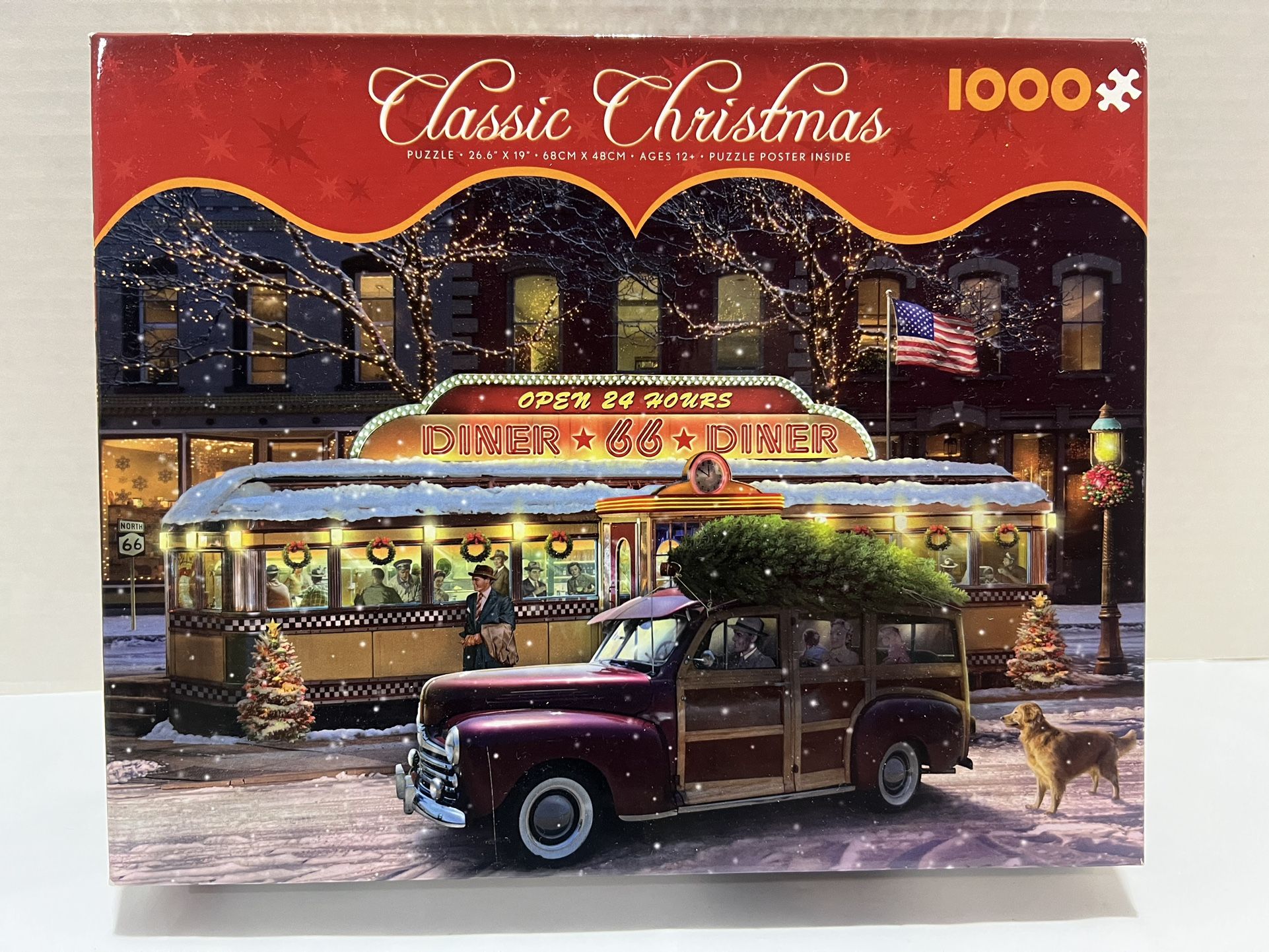 Classic Christmas 1000 Piece Jigsaw Puzzle With Poster Ceaco 