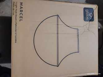Globe marcel flush mount led fixture
