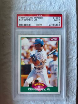 Ken Griffey jr 1989 rookie score traded psa 9