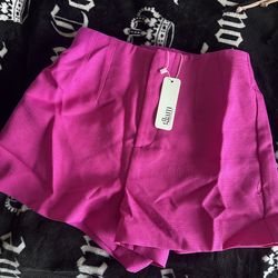 hot pink shorts size small