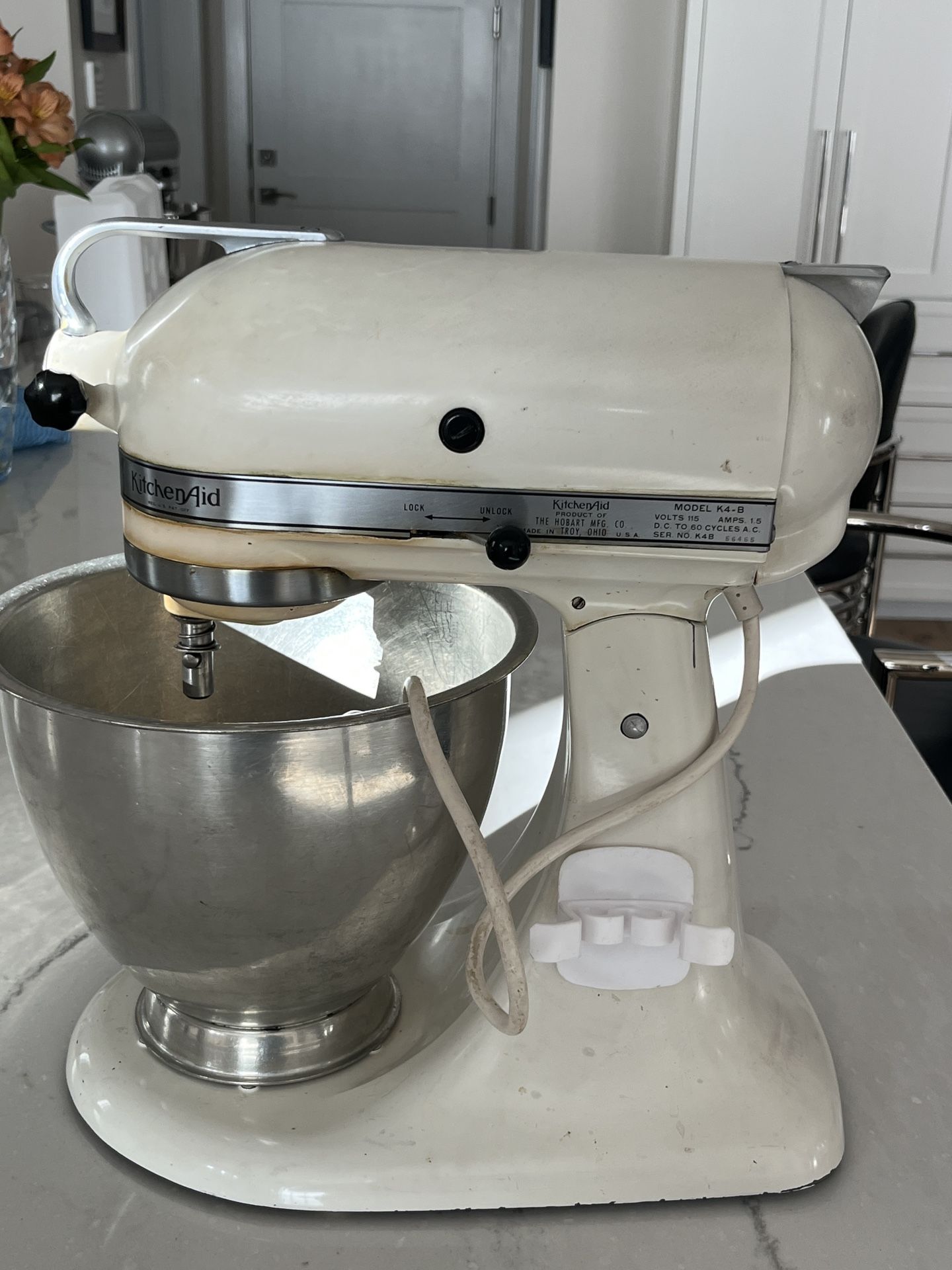 Vintage Kitchenaid Hobart Model K4 – B Mixer From The 1950S.