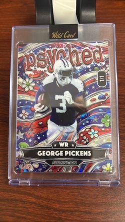 George Pickens Wild Card Psyched Alumination 1/1