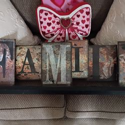 Metal Family Decor