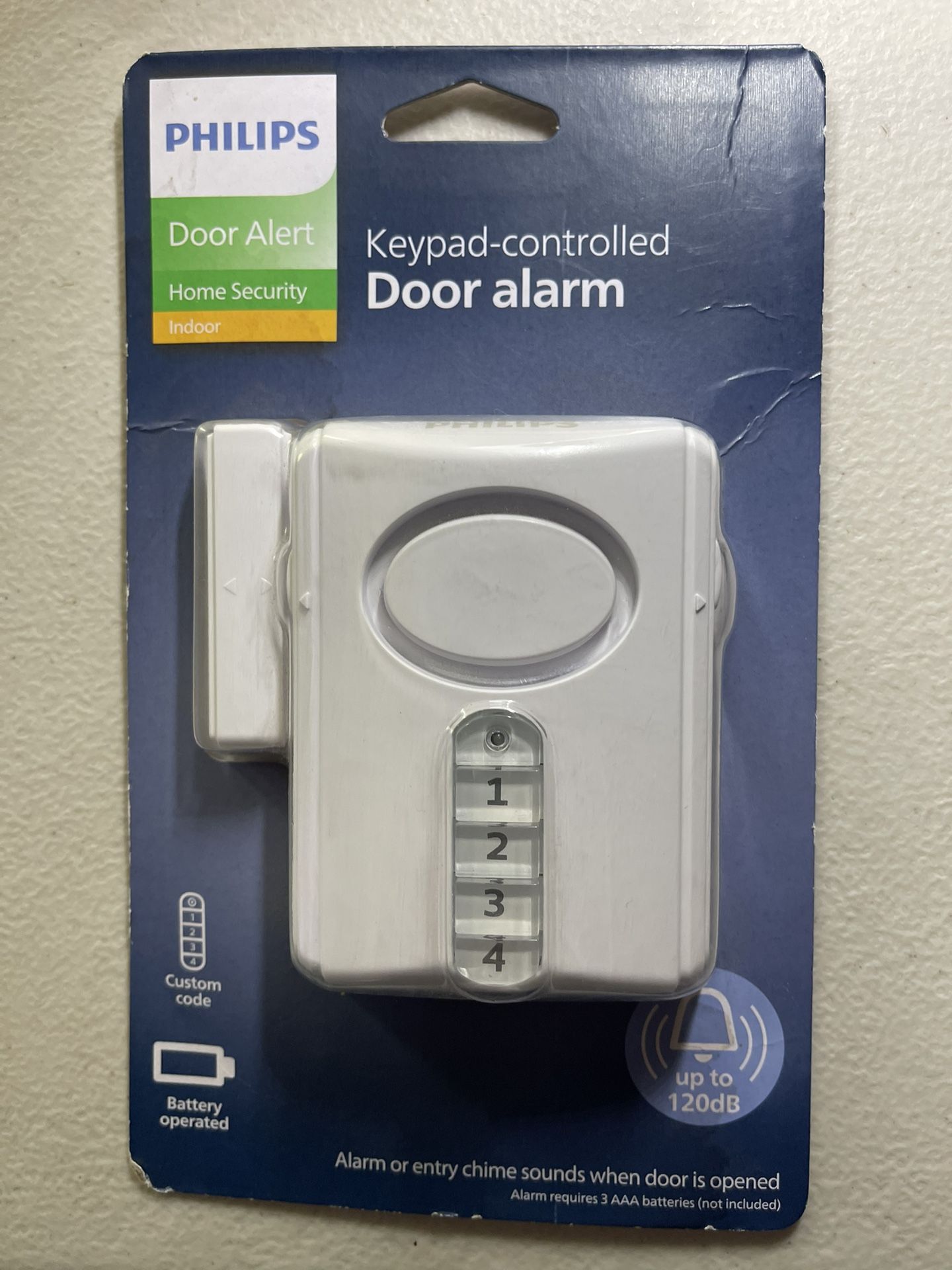 Phillips Controlled Keypad Door Alarm * New In Box