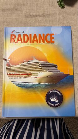 Carnival Cruise Radiance Inaugural Book 2021/2022