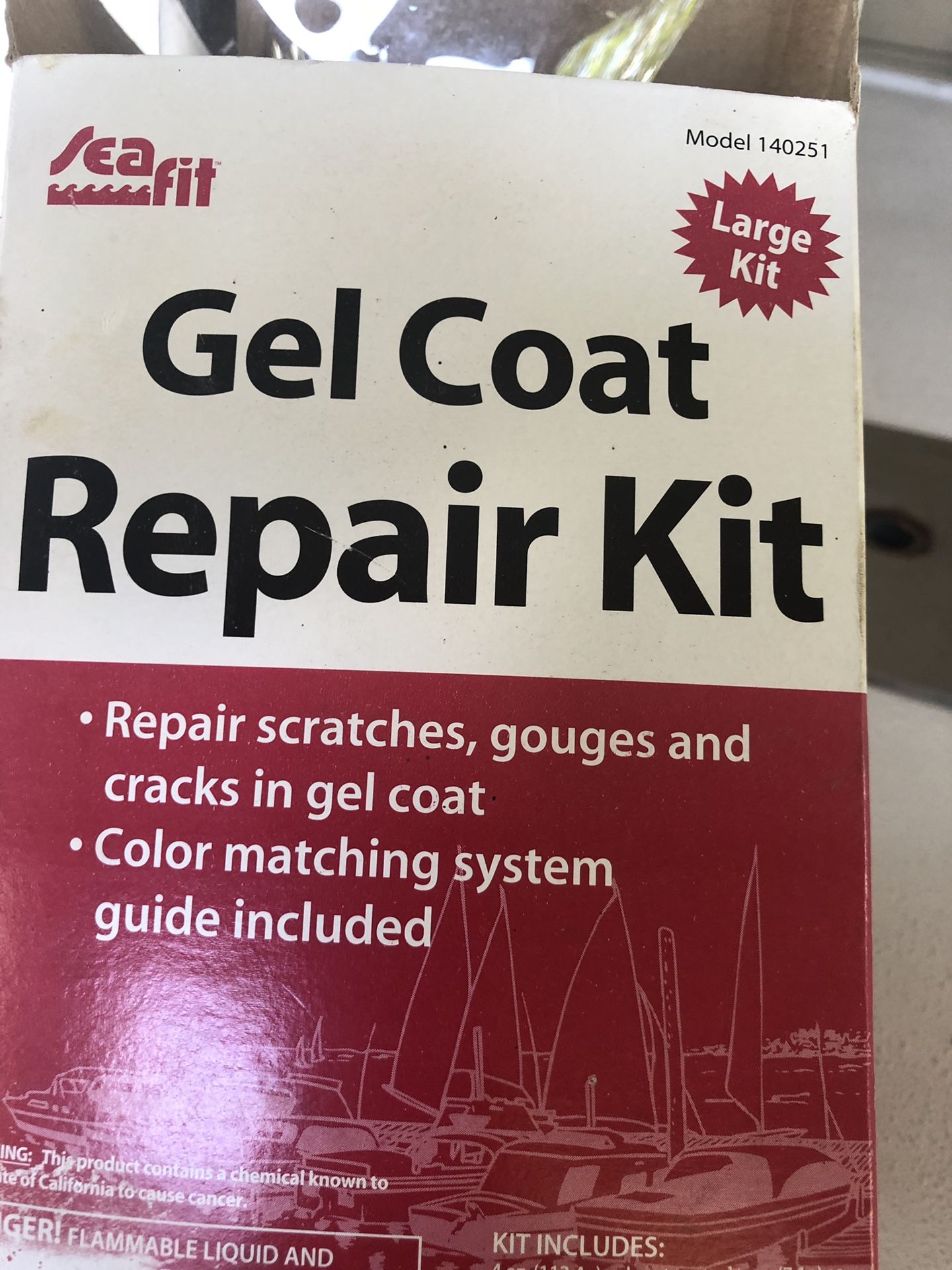 Gel coat repair kit