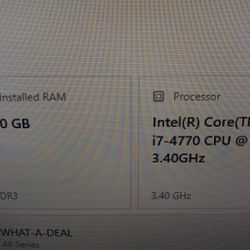 COMPLETE GAMING SETUP INTEL i7 4770 AMD RX 5500 XT 8 GB 