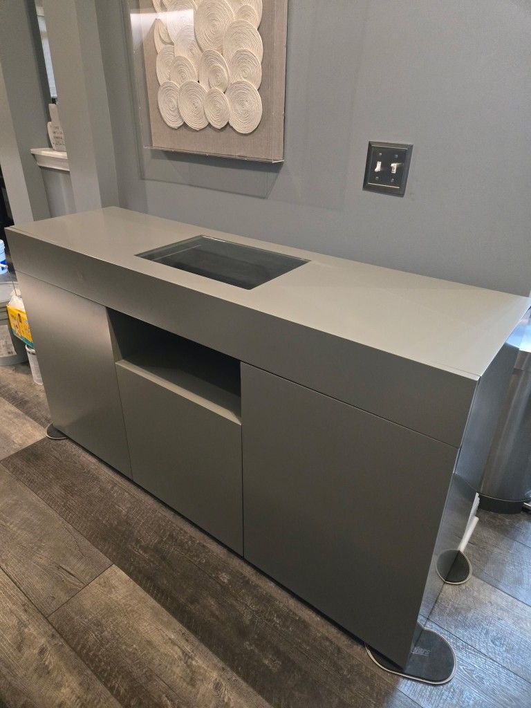 Gray Buffet Cabinet