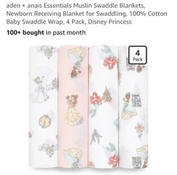 Aden and anais muslin swaddle Disney princess blankets