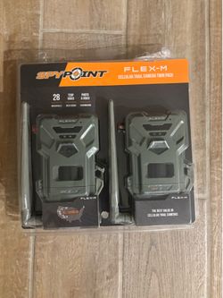 NEW SpyPoint Flex-M Cellular Trail Camera Twin Pack