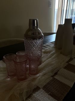 Pink drink shaker