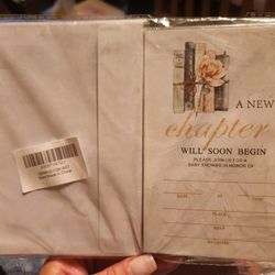 2 Packs Of Baby Shower Invitations (25 Cards And Envelopes In Each)