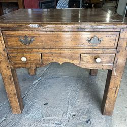 Vintage Rustic Table Pegged Joints 