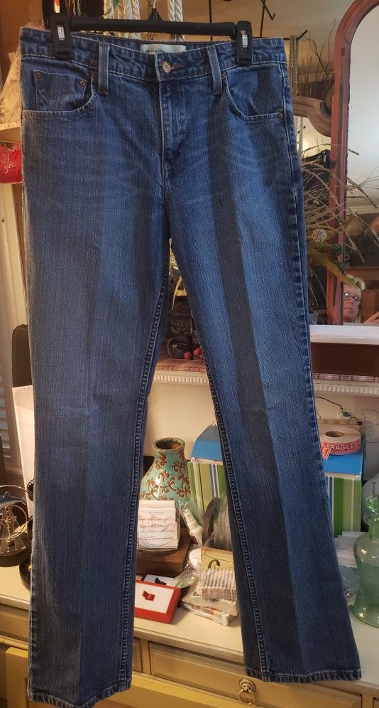 Ladies Misses Size 10 Long Levi Strauss Signature Jeans