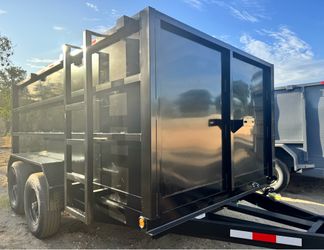 New 12ft Long Smooth Walls Hydraulic Dump Trailer with Diamond Fenders