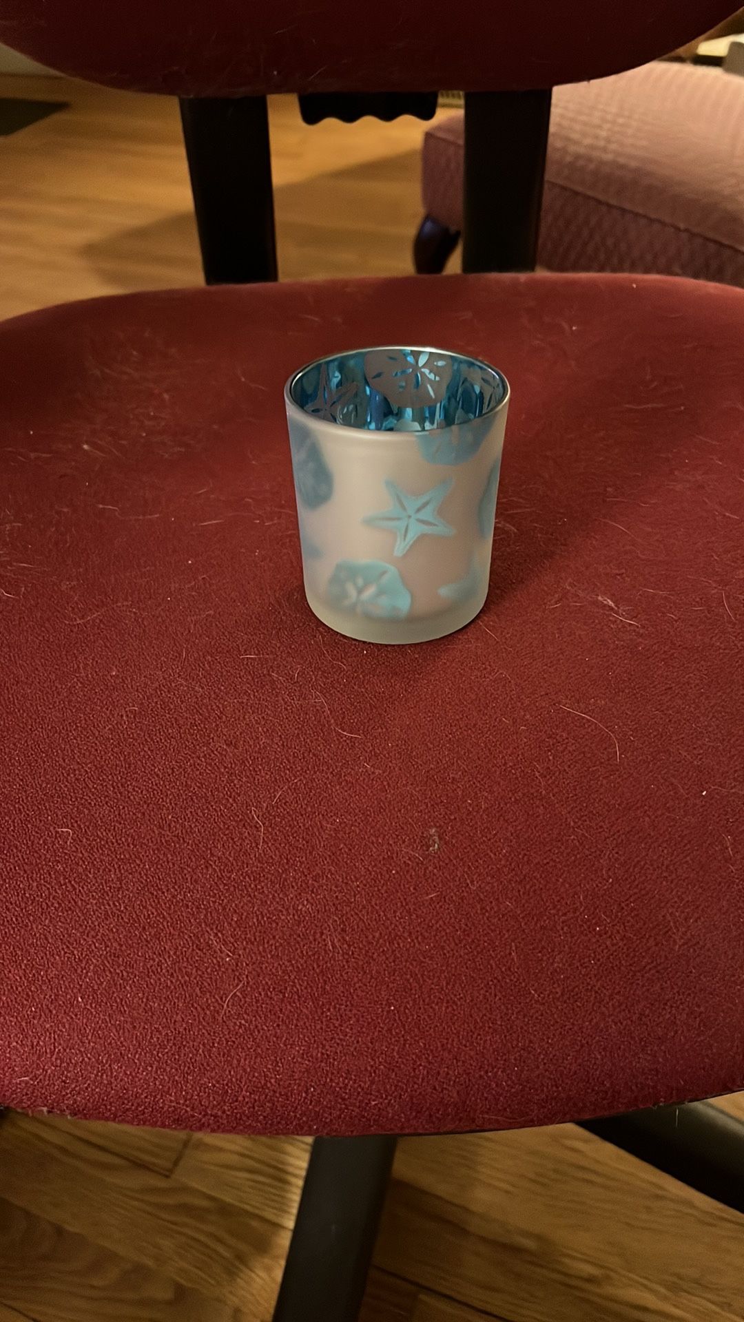 Yankee Candle Blue Starfish Glass Candle Holder
