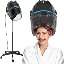 Pro Stand Up Floor Professional Bonnet Hair Dryer 1300W, Black