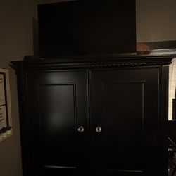 Black dresser