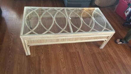 Beautiful practically new coffee table, and end tables.