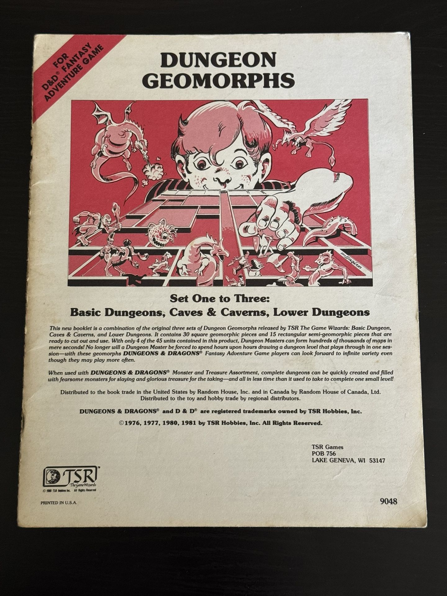 Dungeon Geomorphs : Set One to Three - Dungeons & Dragons (1981) TSR#9048