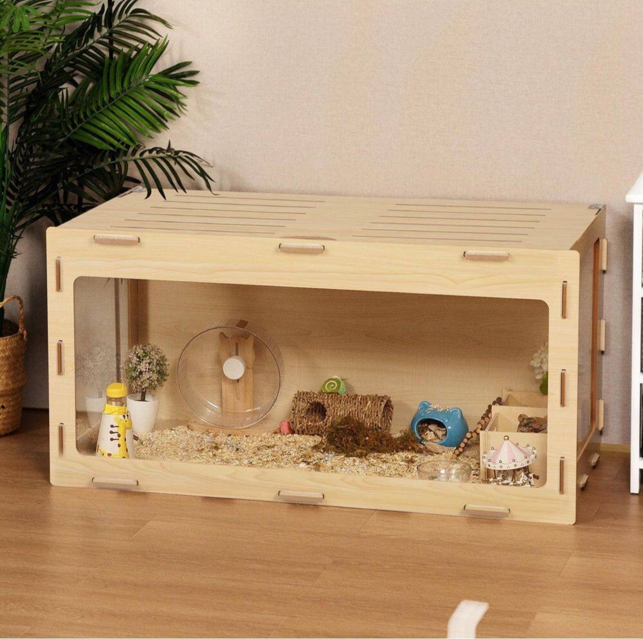 Wooden Hamster Cage