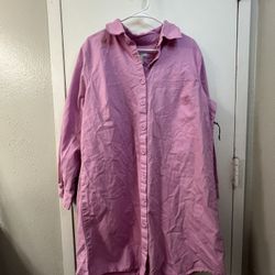 Pink Forever 21 Coat Dress 