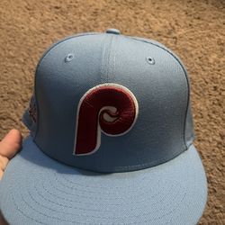 Phillies Baby Blue Red Brim