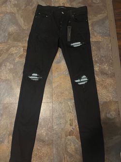 Black university SZ 12  amri jeans blue patch 31
