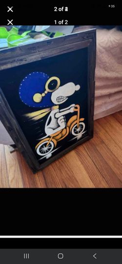 Vintage velvet Snoopy